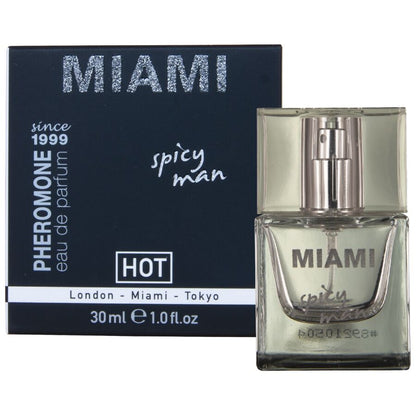 HOT - PROFUMO AI FEROMONI MIAMI SPICY MAN 30 ML - HOT | Lingerie Harness Boutique