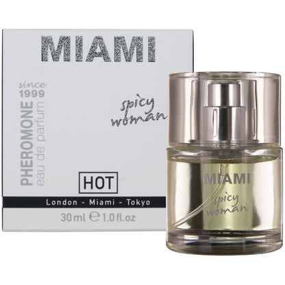 HOT - PROFUMO AI FEROMONI MIAMI SPICY WOMAN 30 ML - HOT | Lingerie Harness Boutique