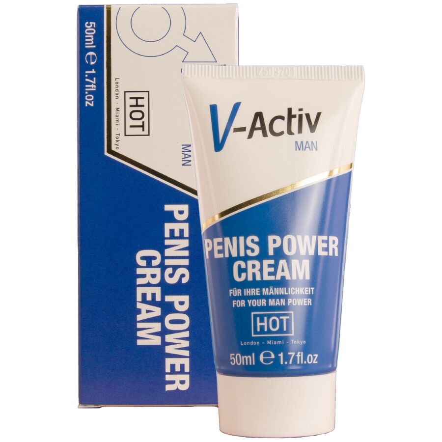 HOT - V-ACTIV PENIS POWER CREAM PER UOMO 50 ML - HOT | Lingerie Harness Boutique