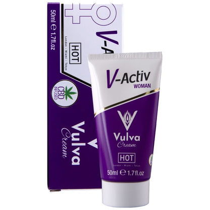 HOT - CREMA VULVA CON CBD 50ML - HOT | Lingerie Harness Boutique