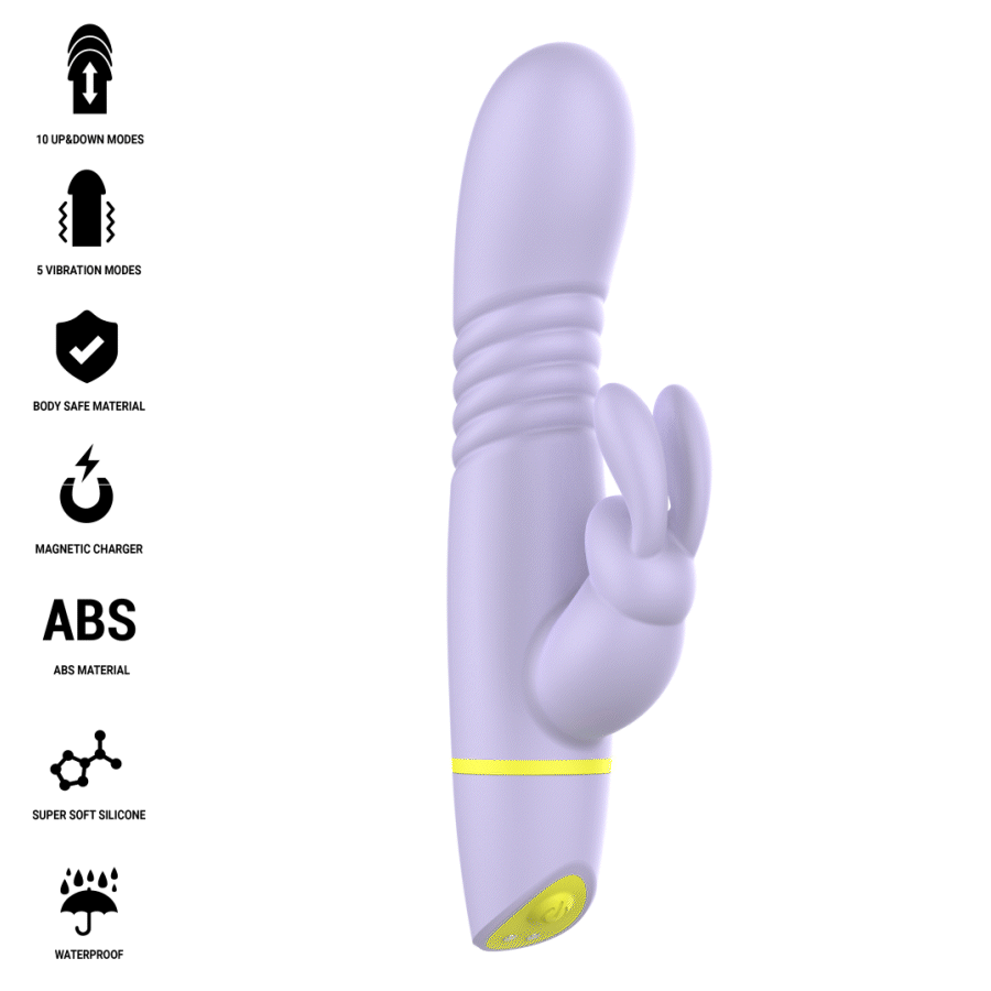 INTENSE - STIMOLATORE E VIBRATORE A SPINTA HELEN RABBIT - INTENSE HIGH TECH | Lingerie Harness Boutique