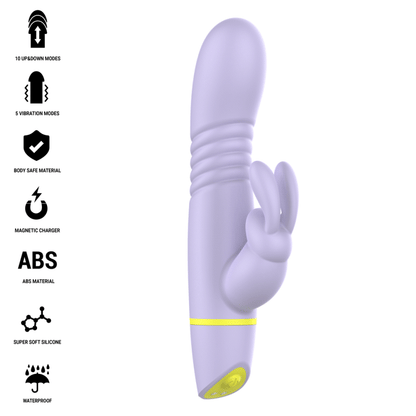 INTENSE - STIMOLATORE E VIBRATORE A SPINTA HELEN RABBIT - INTENSE HIGH TECH | Lingerie Harness Boutique