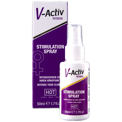 HOT - V-ACTIV SPRAY STIMOLANTE DONNA 50 ML - HOT | Lingerie Harness Boutique