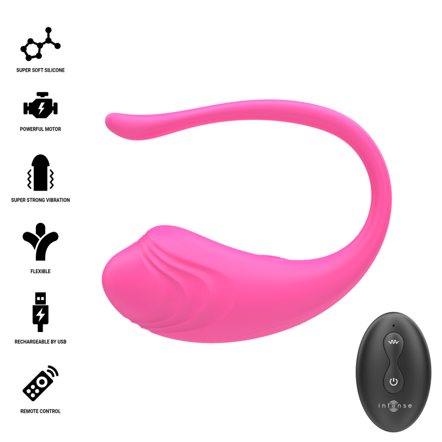 INTENSE - OLIVIA PINK UOVO VIBRANTE CON TELECOMANDO - INTENSE REMOTE CONTROL | Lingerie Harness Boutique
