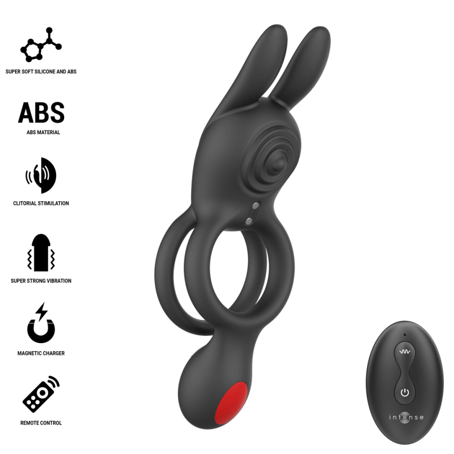 INTENSE - QUINN ANELLO A DOPPIA VIBRAZIONE CON TELECOMANDO - INTENSE COUPLES TOYS | Lingerie Harness Boutique