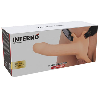 HIDDEN DESIRE - INFERNO GUAINA PER PENE CON STRAP-ON IN SILICONE 18 CM - HIDDEN DESIRE | Lingerie Harness Boutique