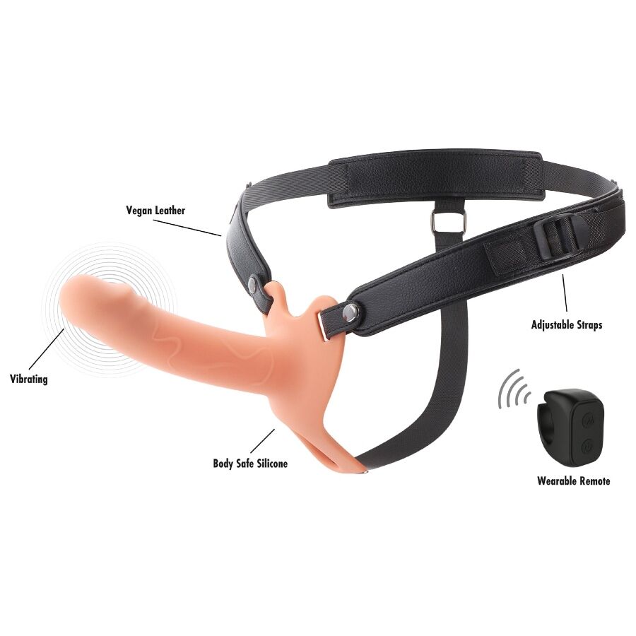 HIDDEN DESIRE - INFERNO VIBRANTE GUAINA PER PENE STRAP-ON 16 CM - HIDDEN DESIRE | Lingerie Harness Boutique