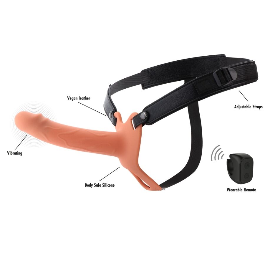 HIDDEN DESIRE - INFERNO VIBRANTE GUAINA PER PENE STRAP-ON 18 CM - HIDDEN DESIRE | Lingerie Harness Boutique