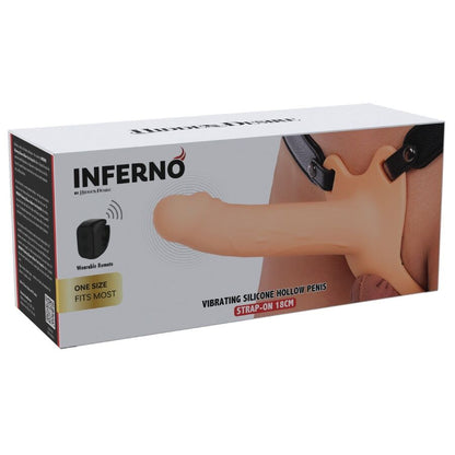 HIDDEN DESIRE - INFERNO VIBRANTE GUAINA PER PENE STRAP-ON 18 CM - HIDDEN DESIRE | Lingerie Harness Boutique