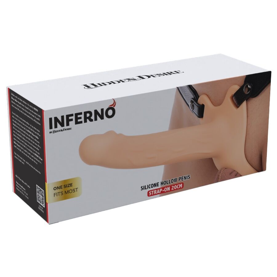 HIDDEN DESIRE - INFERNO GUAINA PER PENE STRAP-ON 20 CM - HIDDEN DESIRE | Lingerie Harness Boutique