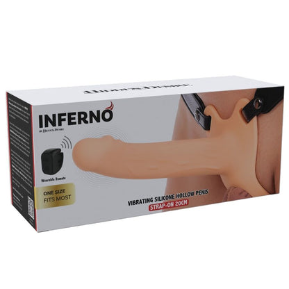 HIDDEN DESIRE - INFERNO VIBRANTE GUAINA PER PENE STRAP-ON 20 CM - HIDDEN DESIRE | Lingerie Harness Boutique