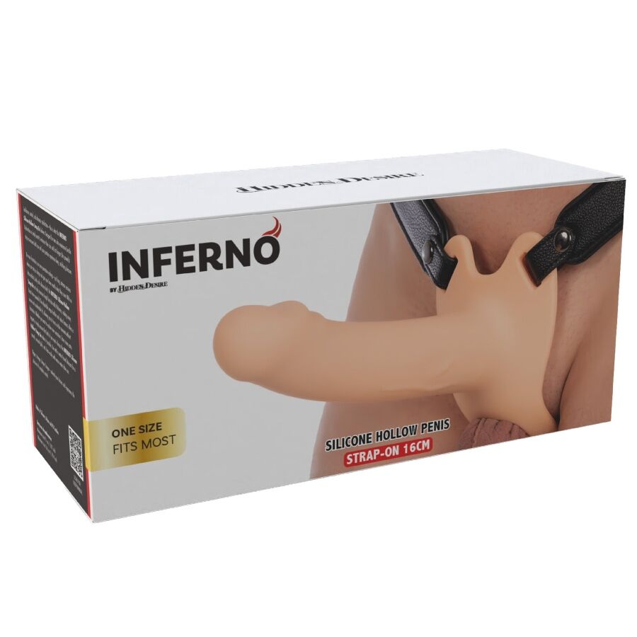 HIDDEN DESIRE - INFERNO GUAINA PER PENE CON STRAP-ON 16 CM - HIDDEN DESIRE | Lingerie Harness Boutique