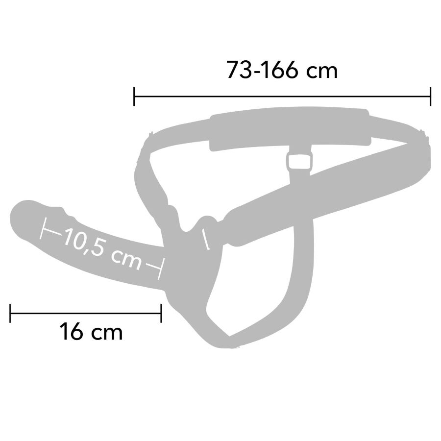 HIDDEN DESIRE - INFERNO GUAINA PER PENE CON STRAP-ON 16 CM - HIDDEN DESIRE | Lingerie Harness Boutique