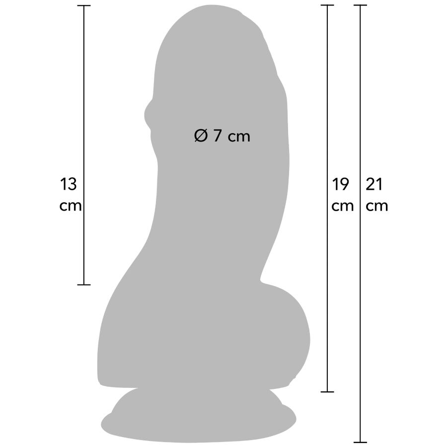 HIDDEN DESIRE - INFERNO DILDO FAT BOYS 19 CM - HIDDEN DESIRE | Lingerie Harness Boutique