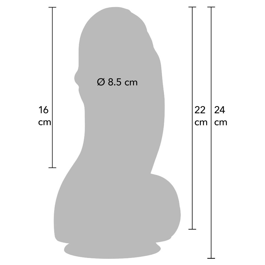 HIDDEN DESIRE - INFERNO DILDO FAT BOYS 22 CM - HIDDEN DESIRE | Lingerie Harness Boutique