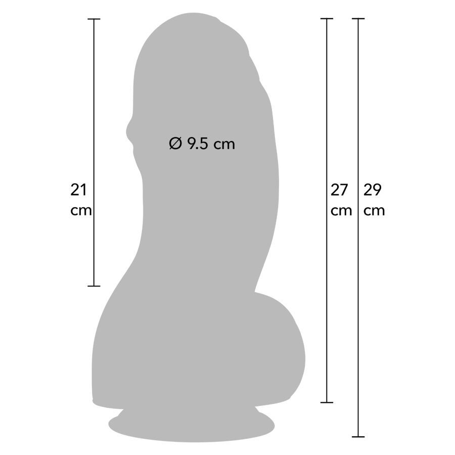 HIDDEN DESIRE - INFERNO DILDO FAT BOYS 27 CM - HIDDEN DESIRE | Lingerie Harness Boutique