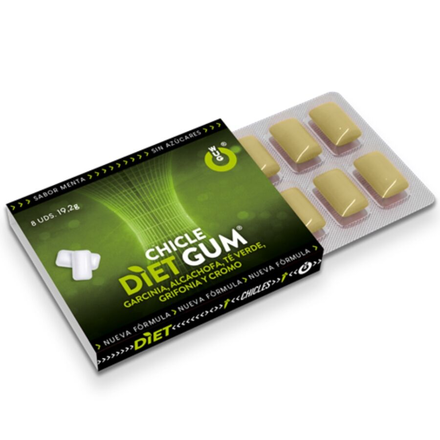 WUG DIET - SOPPRESSORE DELL'APPETITO E CONTROLLO DEL DESIDERIO 1 X 8 UNITÀ - WUG GUM | Lingerie Harness Boutique