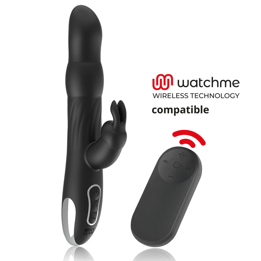 BRILLY GLAM- VIBRATORE E ROTATORE CONIGLIO  MOEBIUS COMPATIBILE CON LA TECNOLOGIA WIRELESS WATCHME - BRILLY GLAM | Lingerie Harness Boutique