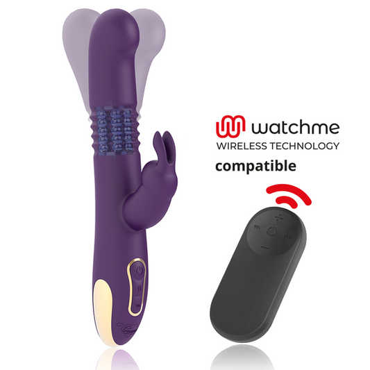 TREASURE - BASTIAN RABBIT UP & DOWN, ROTATORE E VIBRATORE COMPATIBILE CON LA TECNOLOGIA WIRELESS WATCHME - TREASURE | Lingerie Harness Boutique