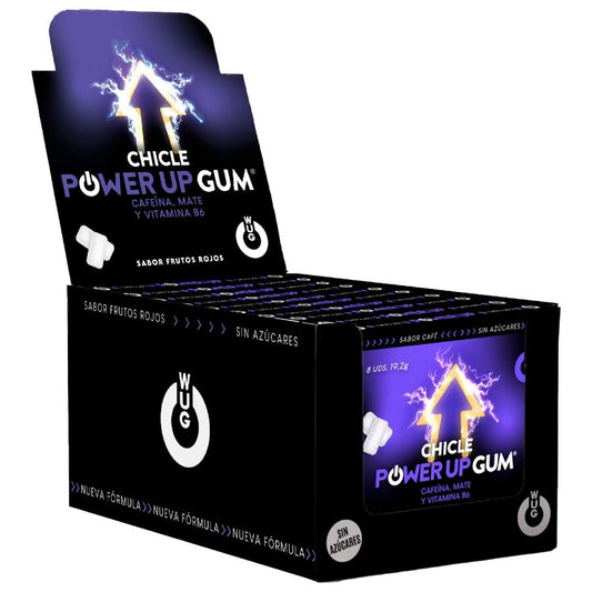 WUG POWER UP - ENERGY BOOST E POTENZIATORE DI CONCENTRAZIONE | ESPOSITORE 12 X 8 UNITÀ - WUG GUM | Lingerie Harness Boutique