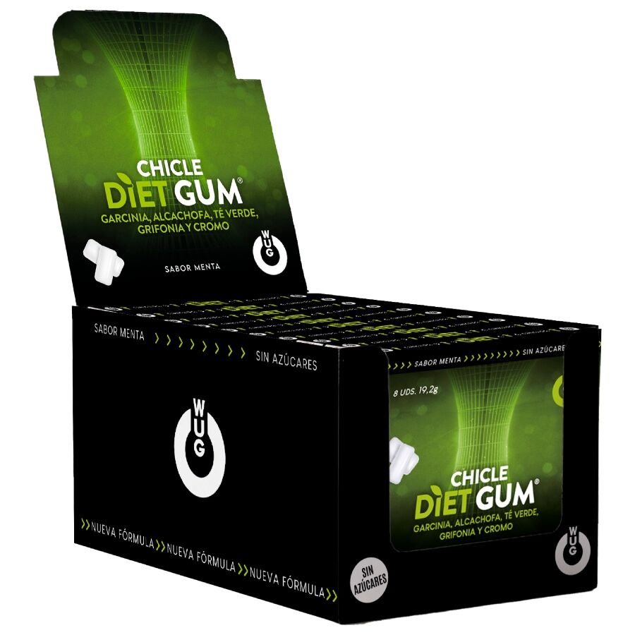 WUG DIET - SOPPRESSORE DELL'APPETITO E CONTROLLO DEL DESIDERIO 1 X 8 UNITÀ - WUG GUM | Lingerie Harness Boutique