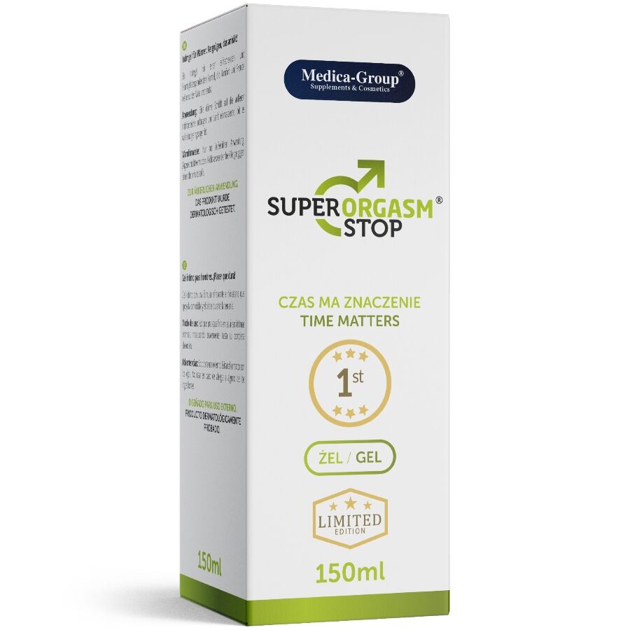 MEDICA GROUP - SUPER ORGASM STOP GEL INTIMO UOMO 150 ML - MEDICA GROUP | Lingerie Harness Boutique