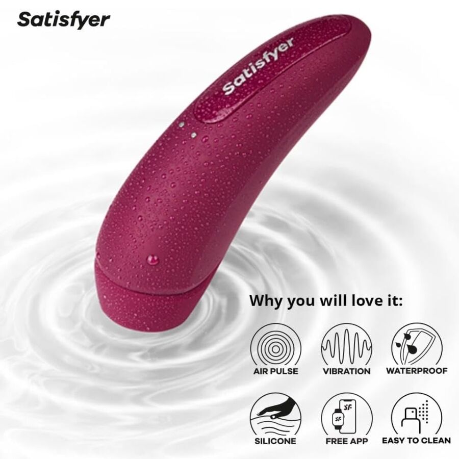 SATISFYER - CURVY 2 + ROSA - SATISFYER CONNECT | Lingerie Harness Boutique