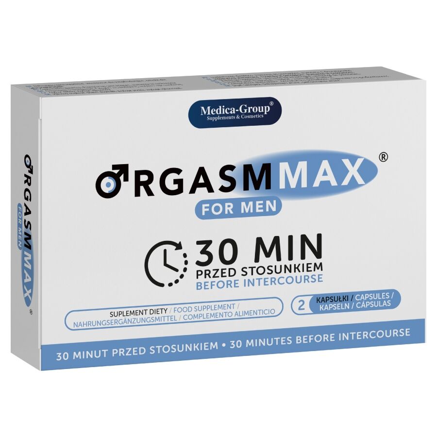 MEDICA GROUP - ORGASM MAX PER UOMINI 2 CAPSULE - MEDICA GROUP | Lingerie Harness Boutique