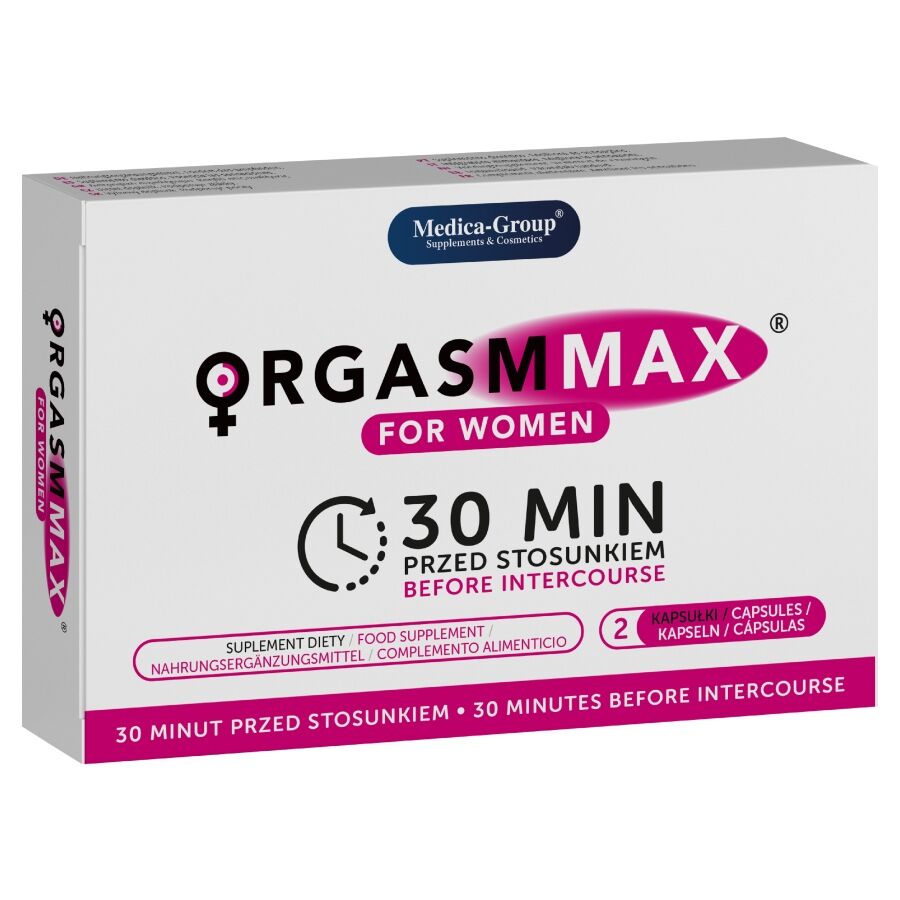 MEDICA GROUP - ORGASM MAX PER DONNA 2 CAPSULE - MEDICA GROUP | Lingerie Harness Boutique