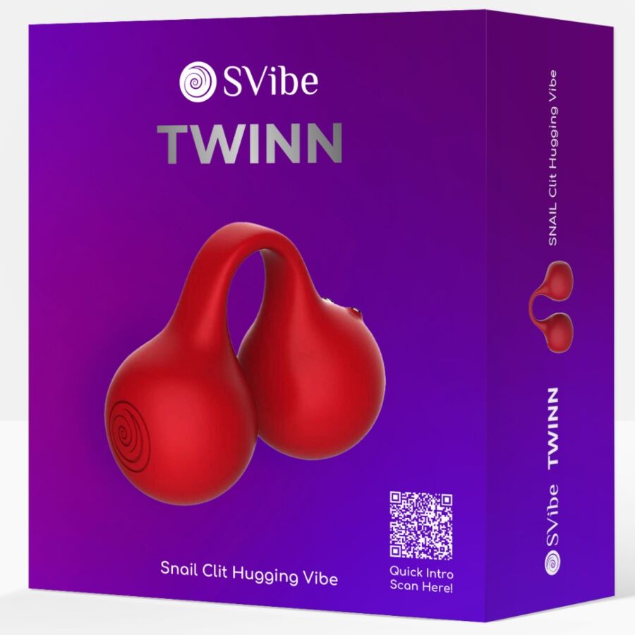 SNAIL VIBE - TWINN VIBRATORE A DITA CHERRY - SNAIL VIBE | Lingerie Harness Boutique