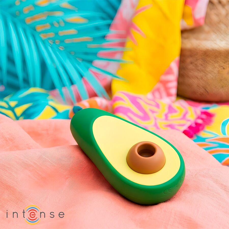 INTENSE - WAKI STIMOLATORE CLITORIDEO AD ASPIRAZIONE AVOCADO - INTENSE FUN TOYS | Lingerie Harness Boutique