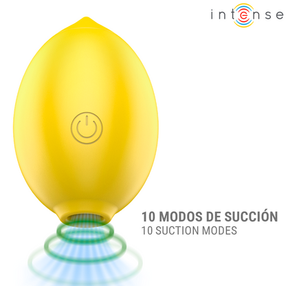 INTENSE - MONI STIMOLATORE CLITORIDE A SUZIONE LEMON - INTENSE FUN TOYS | Lingerie Harness Boutique
