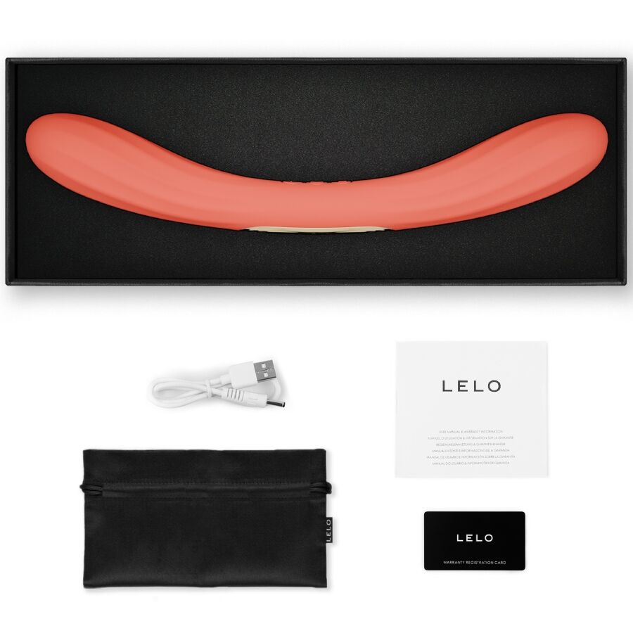 LELO - BOOMERANG VIBRATORE A DOPPIA ESTREMITÀ ROSSO CORALLO - LELO | Lingerie Harness Boutique