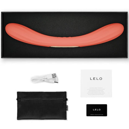 LELO - BOOMERANG VIBRATORE A DOPPIA ESTREMITÀ ROSSO CORALLO - LELO | Lingerie Harness Boutique