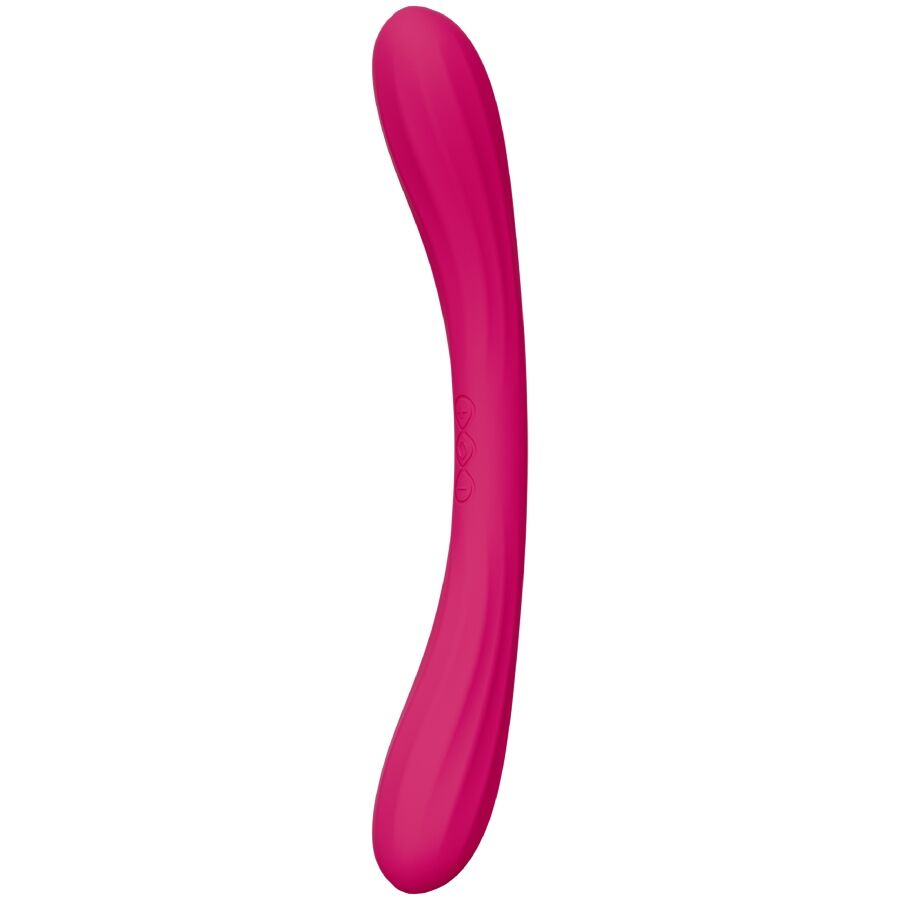 LELO - BOOMERANG VIBRATORE A DOPPIA ENDA CERISE - LELO | Lingerie Harness Boutique