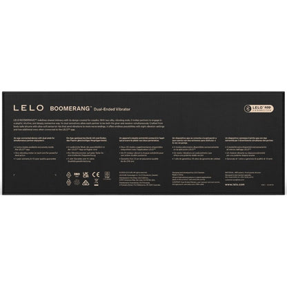 LELO - BOOMERANG VIBRATORE A DOPPIA ENDA CERISE - LELO | Lingerie Harness Boutique