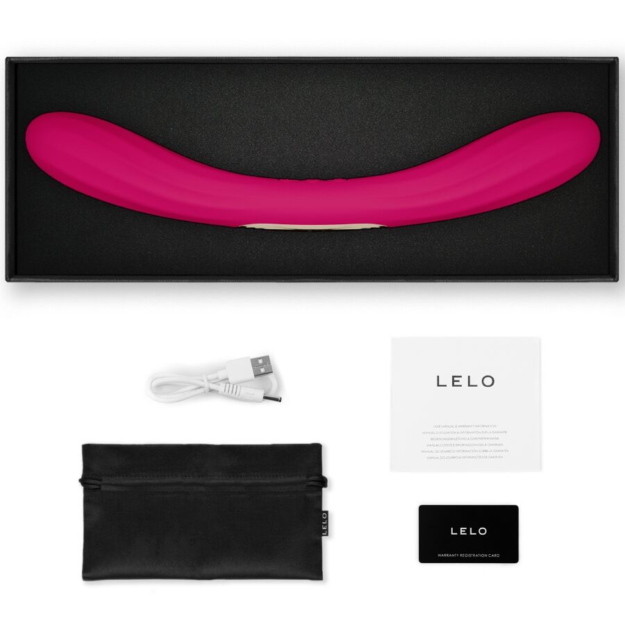 LELO - BOOMERANG VIBRATORE A DOPPIA ENDA CERISE - LELO | Lingerie Harness Boutique