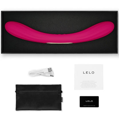 LELO - BOOMERANG VIBRATORE A DOPPIA ENDA CERISE - LELO | Lingerie Harness Boutique