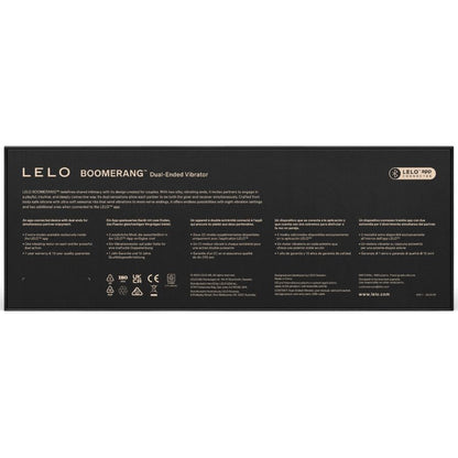 LELO - BOOMERANG VIBRATORE A DOPPIA ESTREMITÀ VIOLA - LELO | Lingerie Harness Boutique