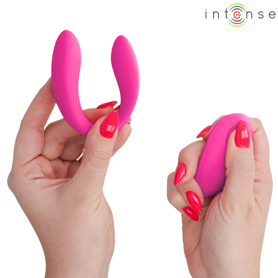 INTENSE - NORA STIMOLATORE VIBRANTE A MORSETTO ROSA - INTENSE REMOTE CONTROL | Lingerie Harness Boutique