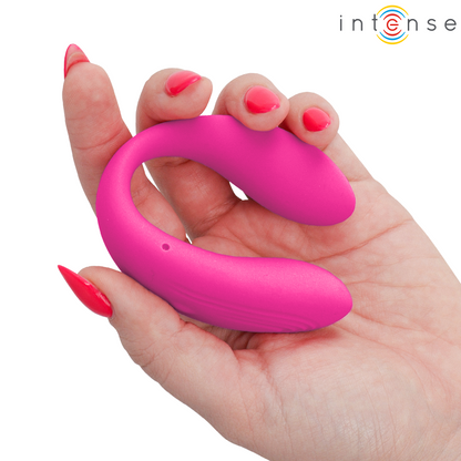 INTENSE - NORA STIMOLATORE VIBRANTE A MORSETTO ROSA - INTENSE REMOTE CONTROL | Lingerie Harness Boutique