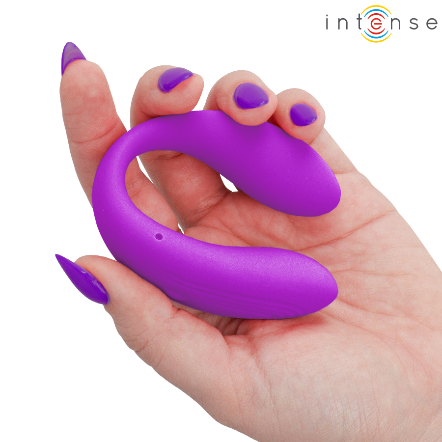 INTENSE - NORA STIMOLATORE VIBRANTE A MORSETTO VIOLA - INTENSE REMOTE CONTROL | Lingerie Harness Boutique