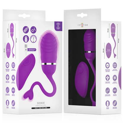 INTENSE - SOOKIE UOVO VIBRANTE CON TELECOMANDO VIOLA - INTENSE REMOTE CONTROL | Lingerie Harness Boutique