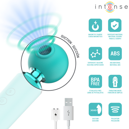 INTENSE - HAMBY ASPIRATORE MULTIFUNZIONE CON ASPIRAZIONE E VIBRAZIONE - INTENSE HIGH TECH | Lingerie Harness Boutique