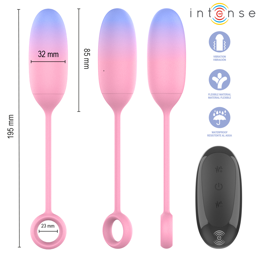 INTENSE - PAMELA VIBRATORE PER PUNTO G GRADIENT - INTENSE REMOTE CONTROL | Lingerie Harness Boutique