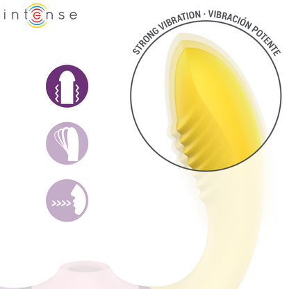 INTENSE - WILLOW  STIMOLATORE A VIBRAZIONE E ASPIRAZIONE 3 IN 1 - INTENSE HIGH TECH | Lingerie Harness Boutique