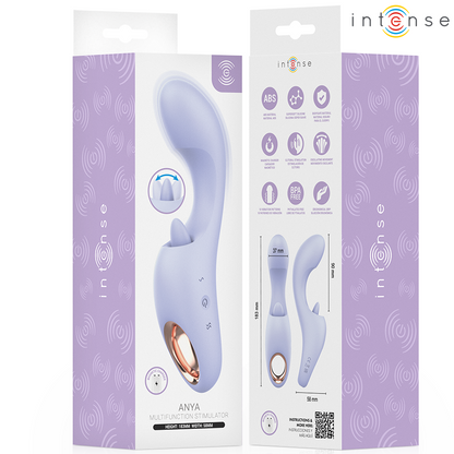 INTENSE - ANYA STIMOLATORE DI VIBRAZIONE E MOVIMENTO MULTIFUNZIONE - INTENSE HIGH TECH | Lingerie Harness Boutique