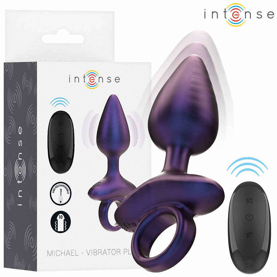 INTENSE - MICHAEL VIBRANTE ANAL PLUG MODELLO 2 TELECOMANDO - INTENSE ANAL TOYS | Lingerie Harness Boutique