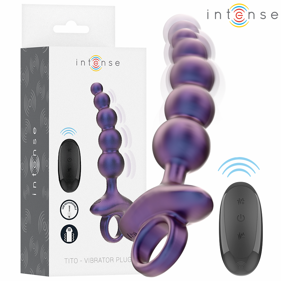 INTENSE - TITO VIBRANTE ANAL PLUG MODELLO 3 TELECOMANDO - INTENSE ANAL TOYS | Lingerie Harness Boutique