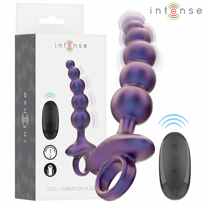 INTENSE - TITO VIBRANTE ANAL PLUG MODELLO 3 TELECOMANDO - INTENSE ANAL TOYS | Lingerie Harness Boutique